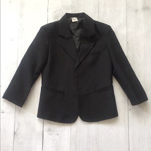 Boys Black Suit Jacket Formal Coat Ringboy